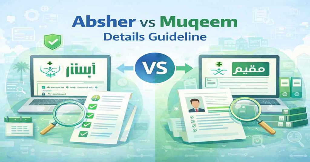 Absher vs Muqeem Details Guideline